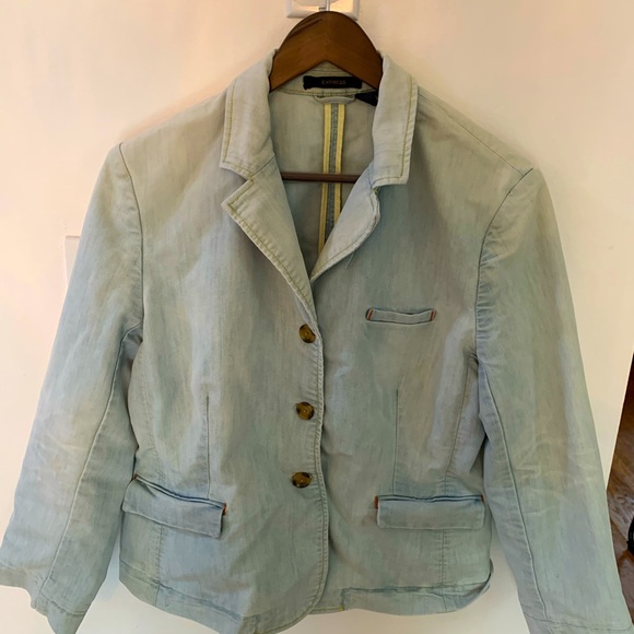 Express light denim blazer. Good condition. - Picture 1 of 4